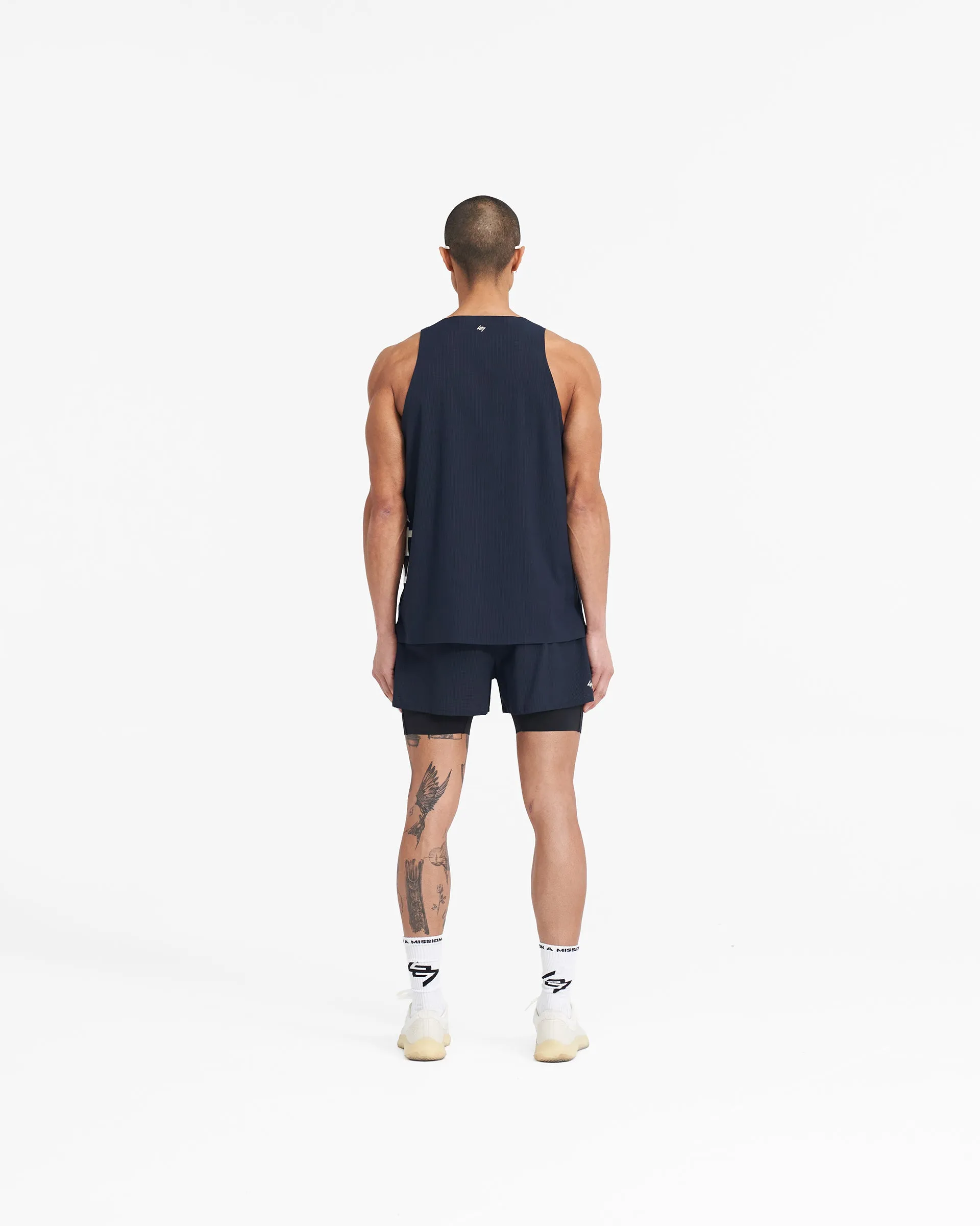 247 Singlet - Navy