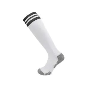 3 Pack Kids Cushioned Football Socks White