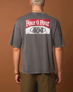 404 Smoke House Vintage T-Shirt Vintage Charcoal