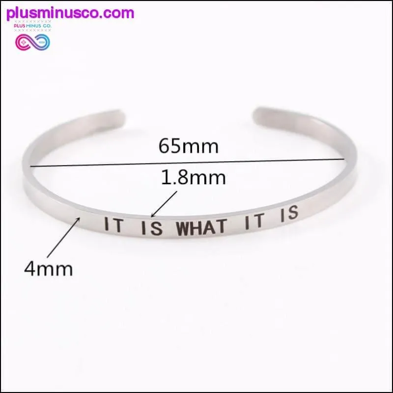 4mm Fashion Inspirational Bracelet Bangle "Love