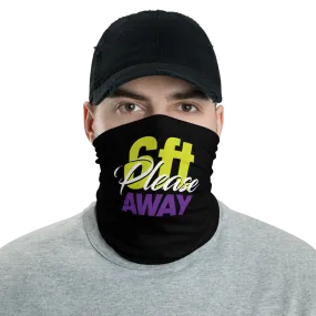 6ft Please Away Green Purple Neck Gaiter