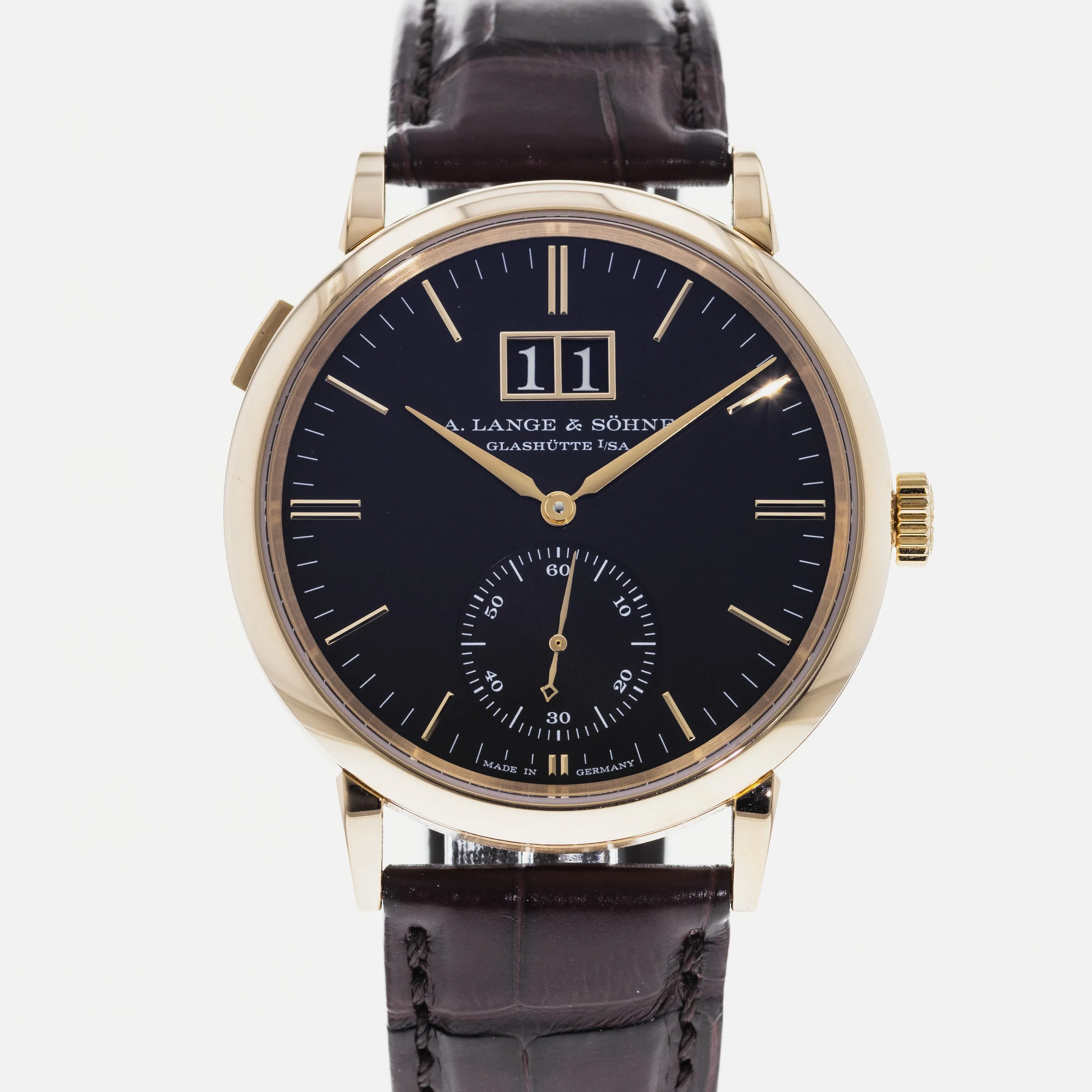 A. Lange &amp; Sohne Saxonia Outsize Date 381.031