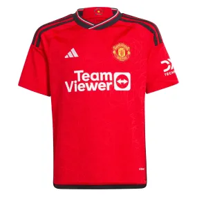 adidas Kids Manchester United 2023/24 Home Jersey College Red/Black