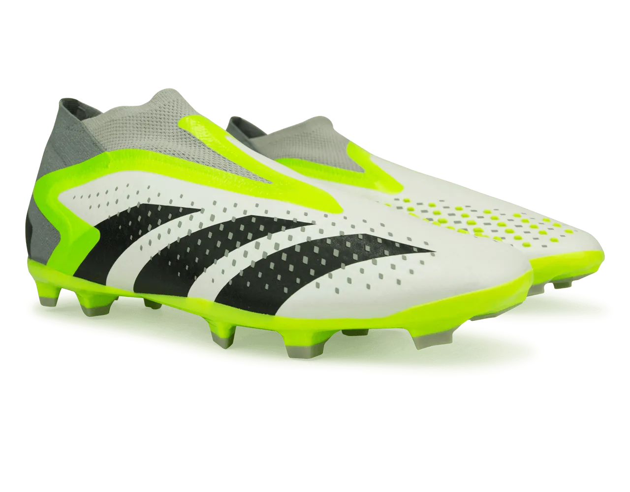 adidas Kids Predator Acccuracy  FG White/Lucid Lemon