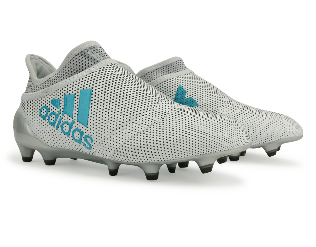 adidas Kids X 17  PURESPEED FG White/Energy Blue/Clear Grey