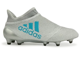 adidas Kids X 17  PURESPEED FG White/Energy Blue/Clear Grey