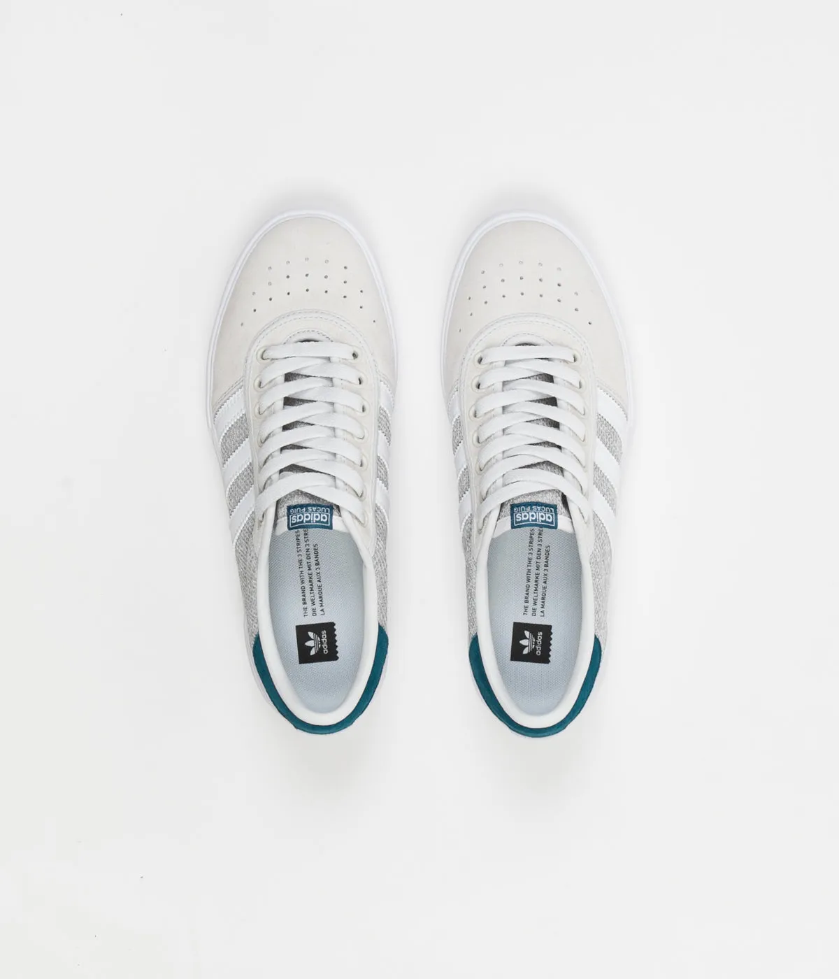 Adidas Lucas Premiere Shoes - FTW White / Solid Grey / Real Teal