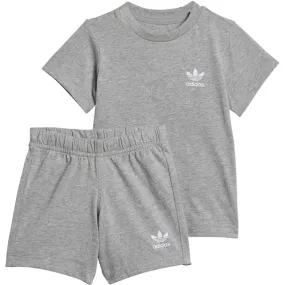 adidas Originals Grey Shorts Tee Set