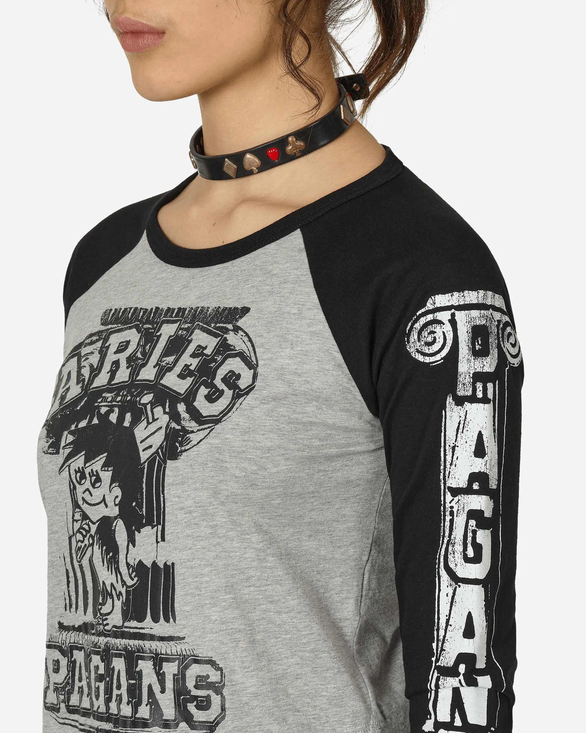 Aged Raglan Baseball Baby Longsleeve T-Shirt Grey / Black