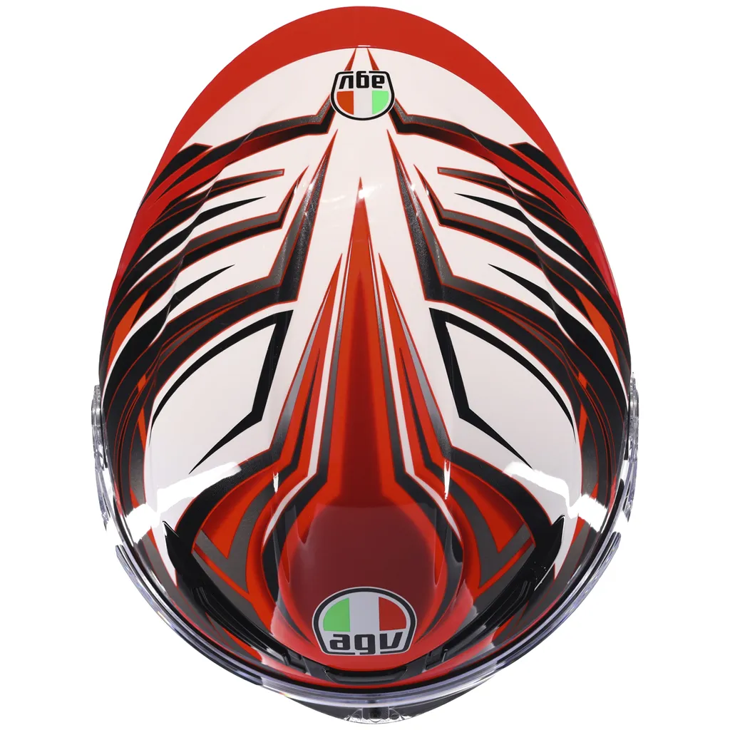 AGV K6-S Reeval - White / Red / Grey