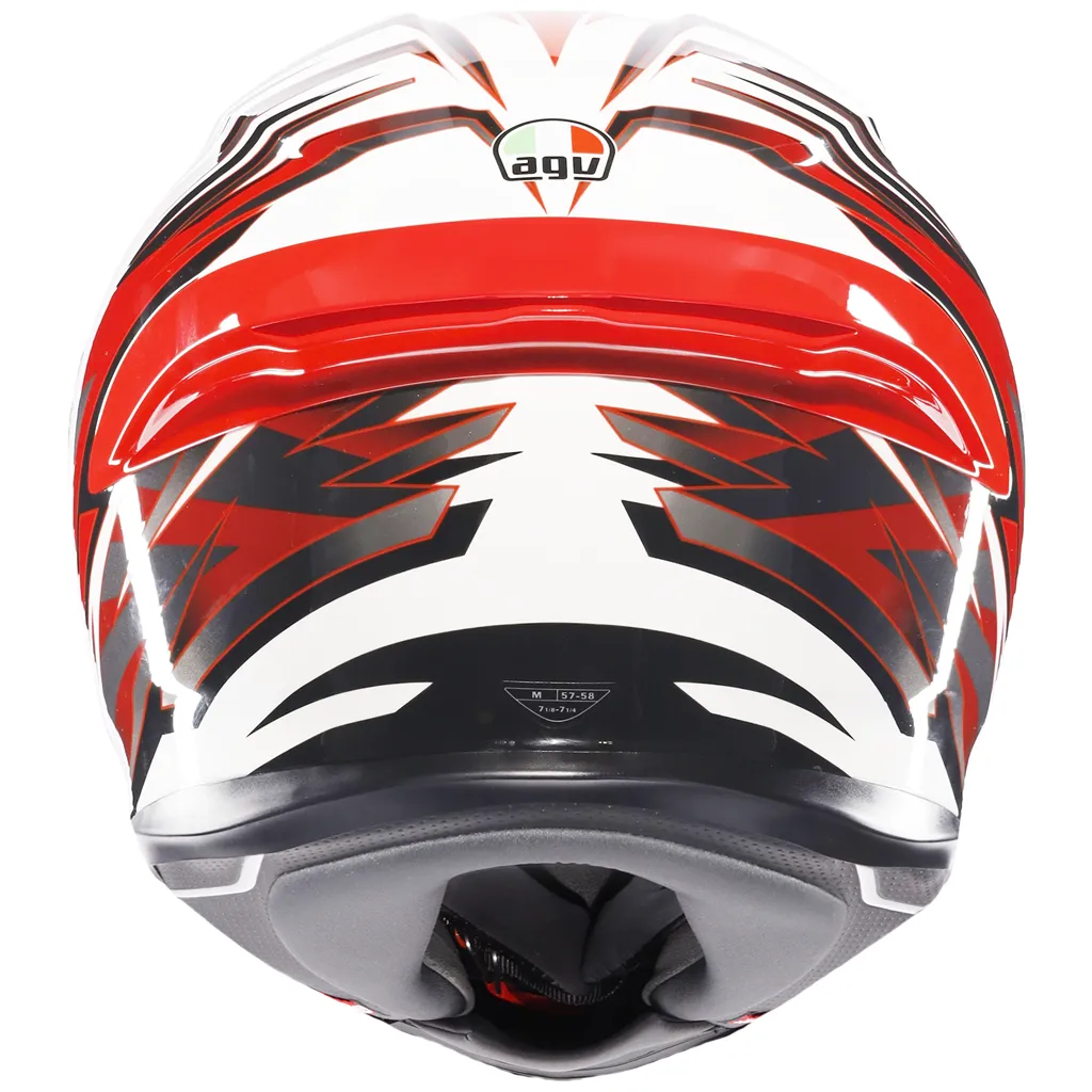 AGV K6-S Reeval - White / Red / Grey