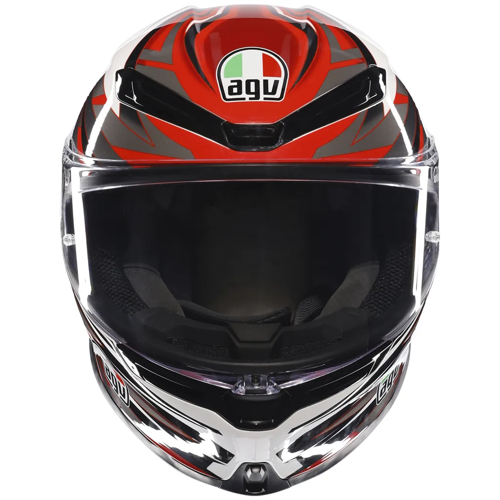 AGV K6-S Reeval - White / Red / Grey