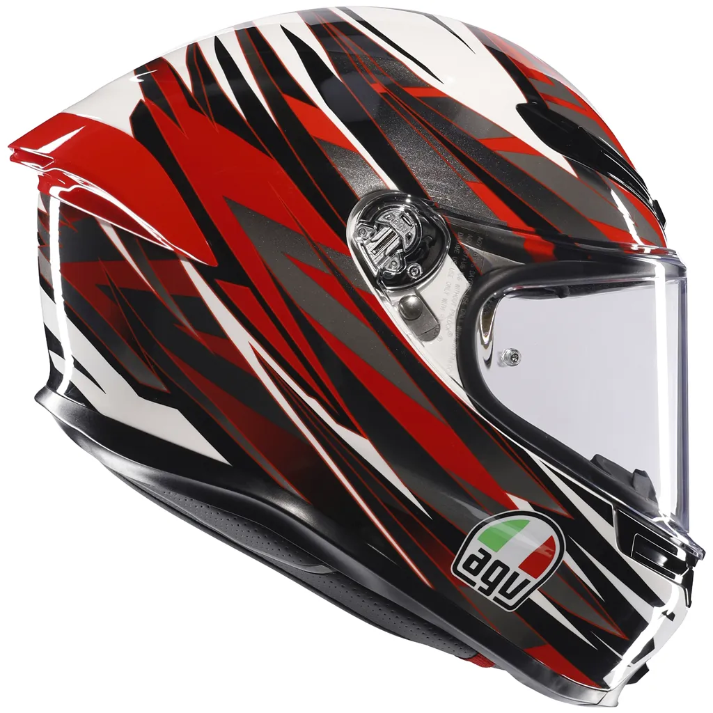 AGV K6-S Reeval - White / Red / Grey