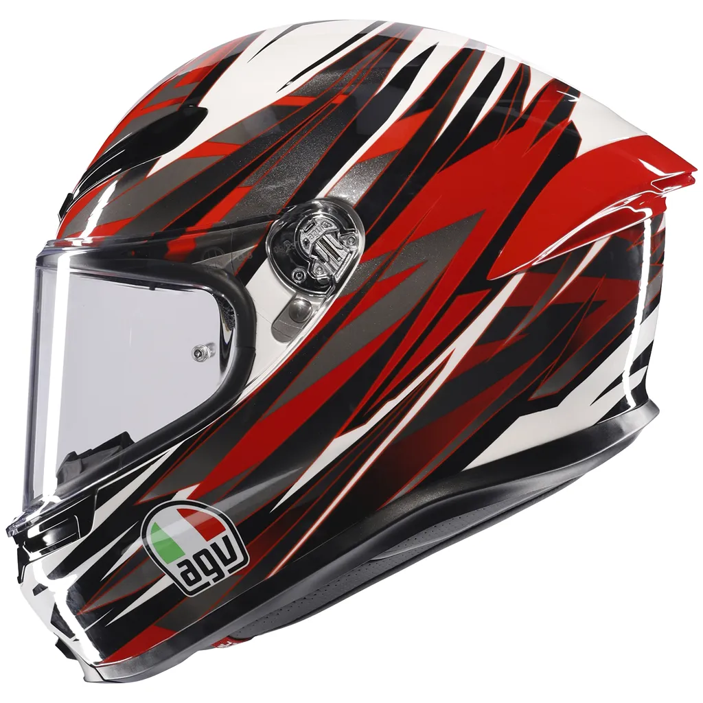 AGV K6-S Reeval - White / Red / Grey