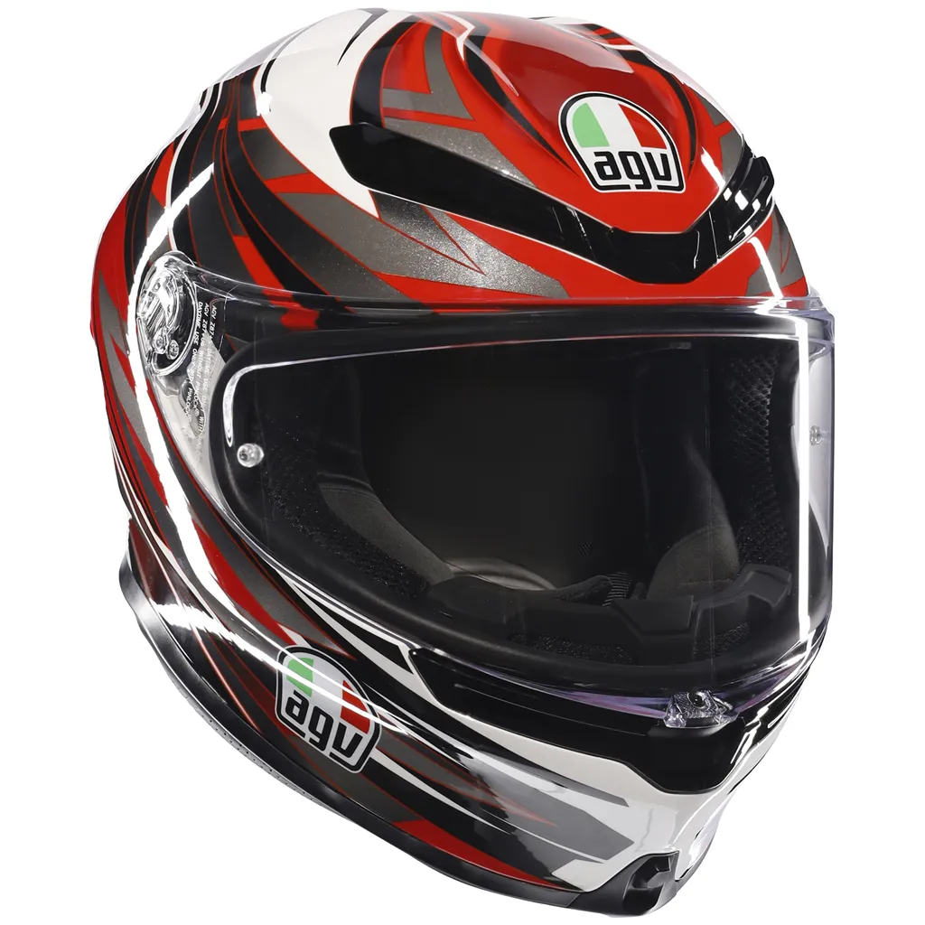 AGV K6-S Reeval - White / Red / Grey