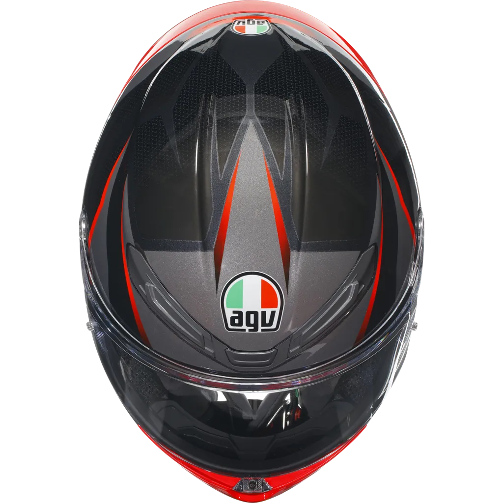 AGV K6-S Slashcut - Black / Grey / Red