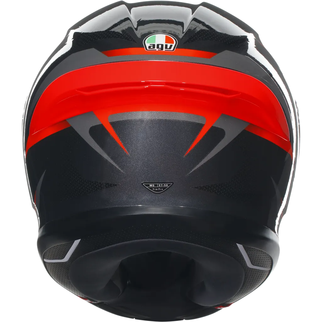 AGV K6-S Slashcut - Black / Grey / Red