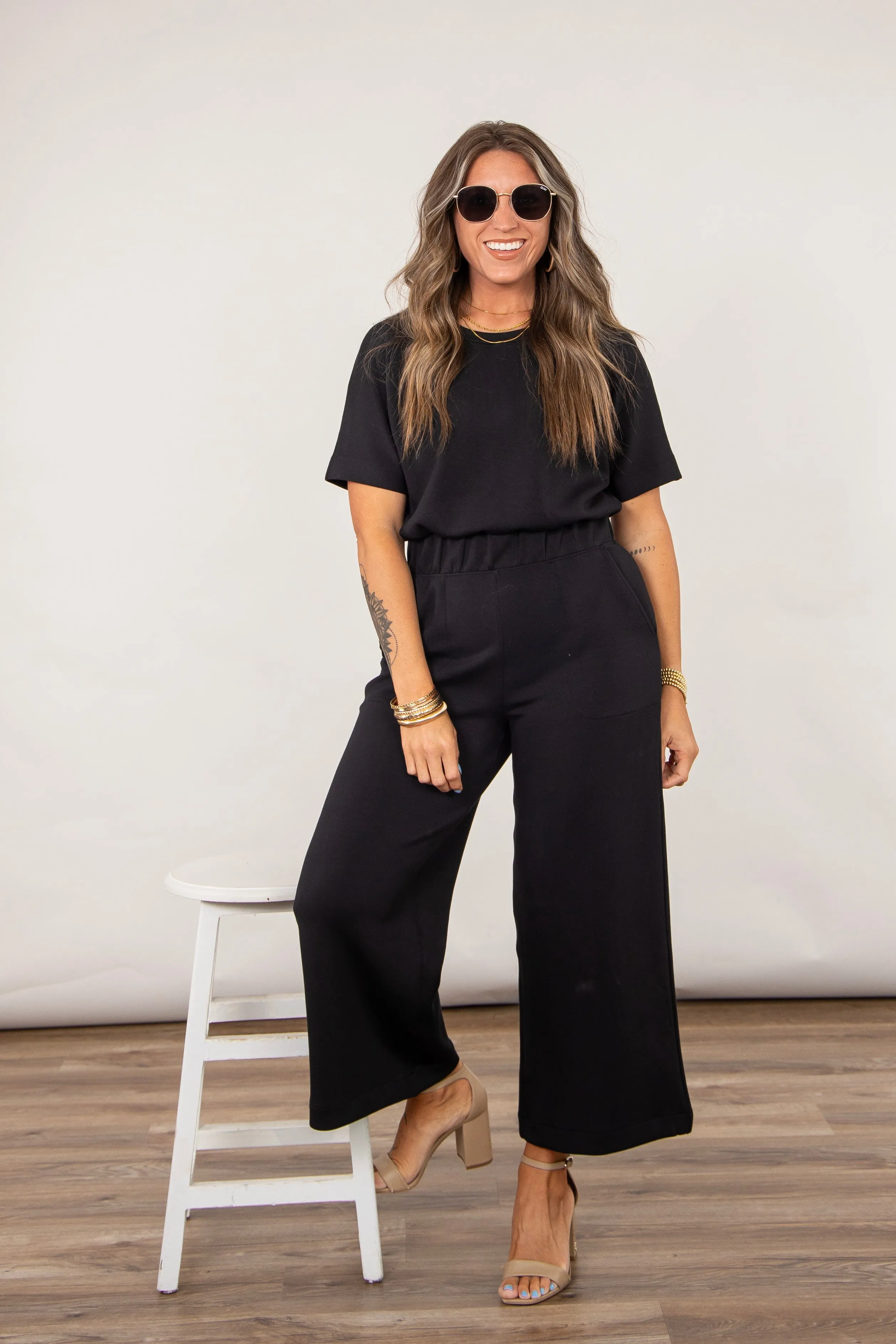 AirEssentials Cropped Wide Leg Jumpsuit | SPANX