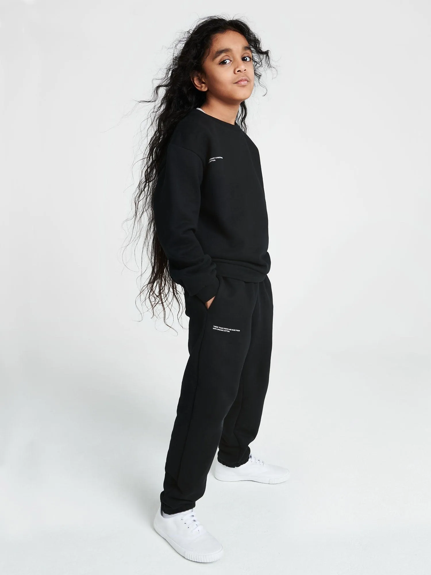 Archive Kids' 365 Midweight Track Pants—black