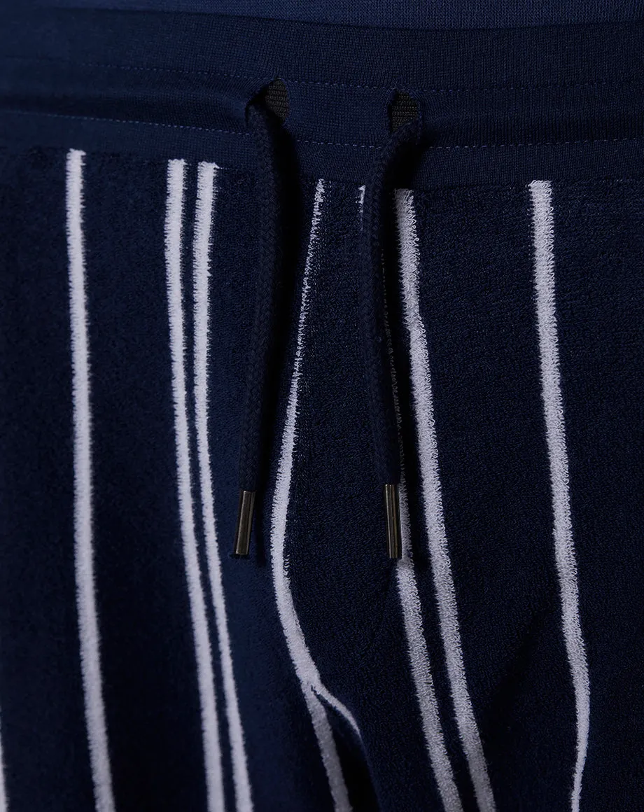 ARROW STRIPED MENS SHORTS | NAVY