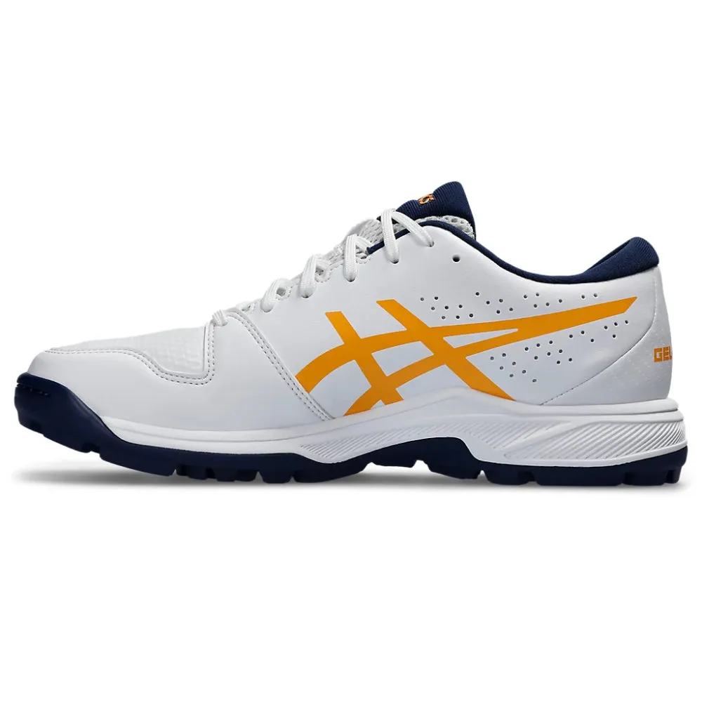 ASICS Men's Gel-Peake 2 Cricket Shoe (White/Stadium Orange)