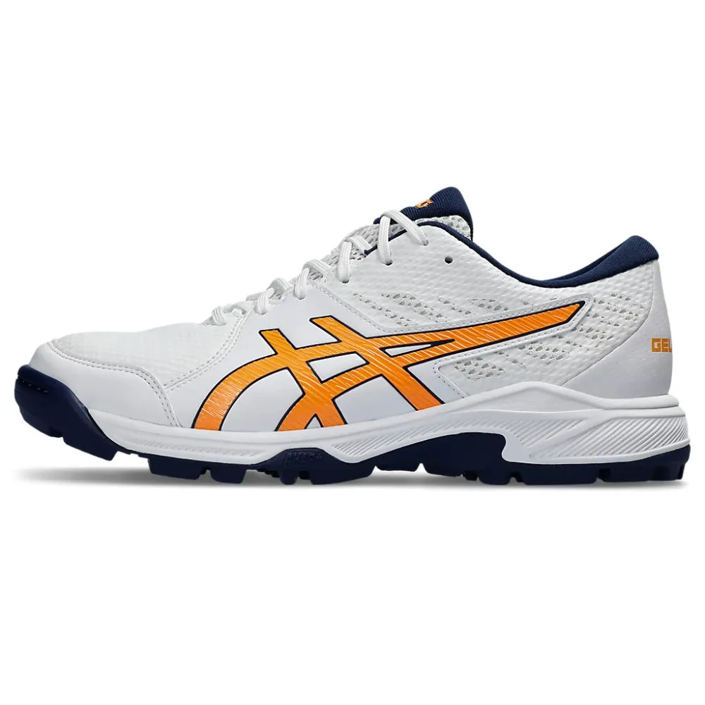 ASICS Men's Gel-Peake 2 Cricket Shoe (White/Stadium Orange)