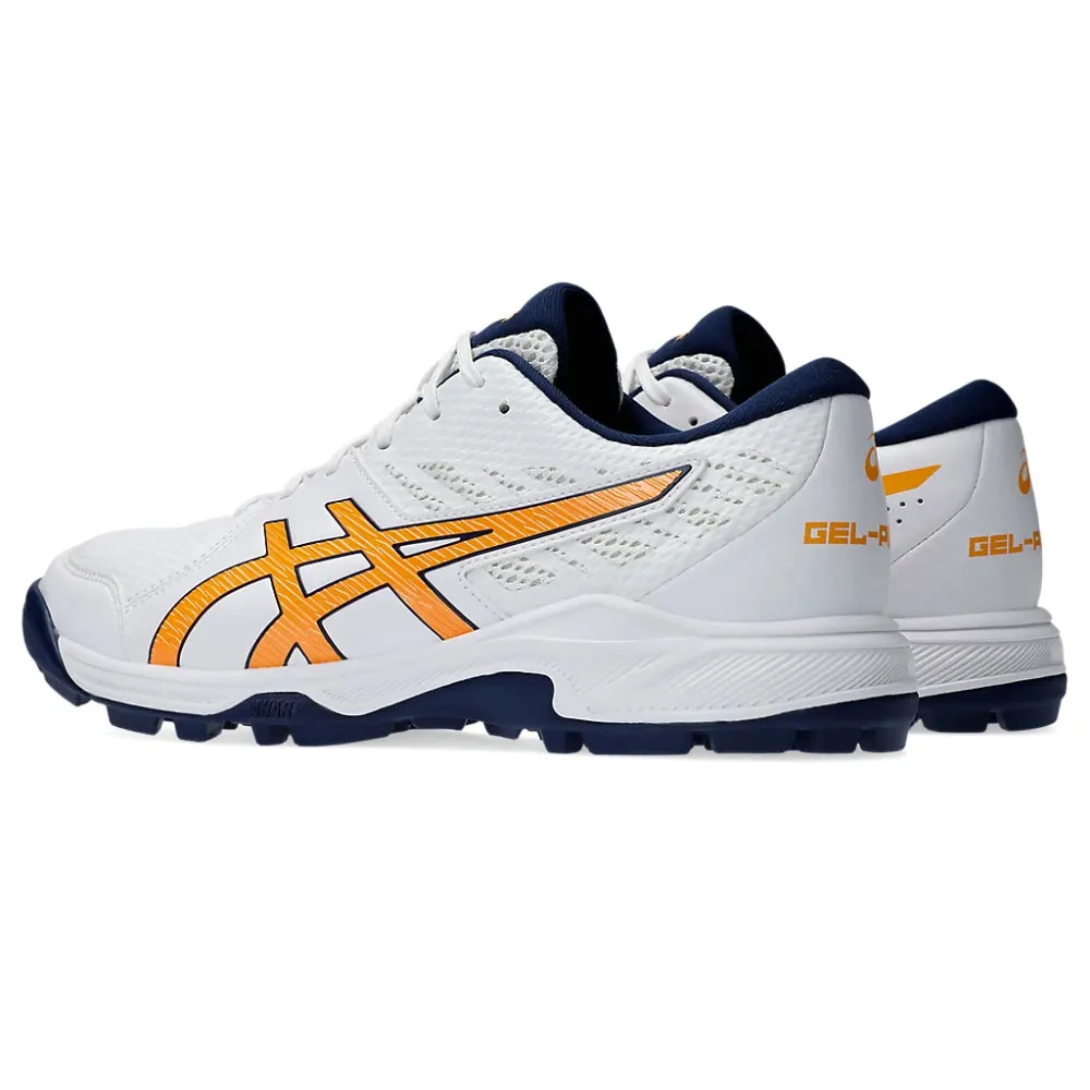 ASICS Men's Gel-Peake 2 Cricket Shoe (White/Stadium Orange)