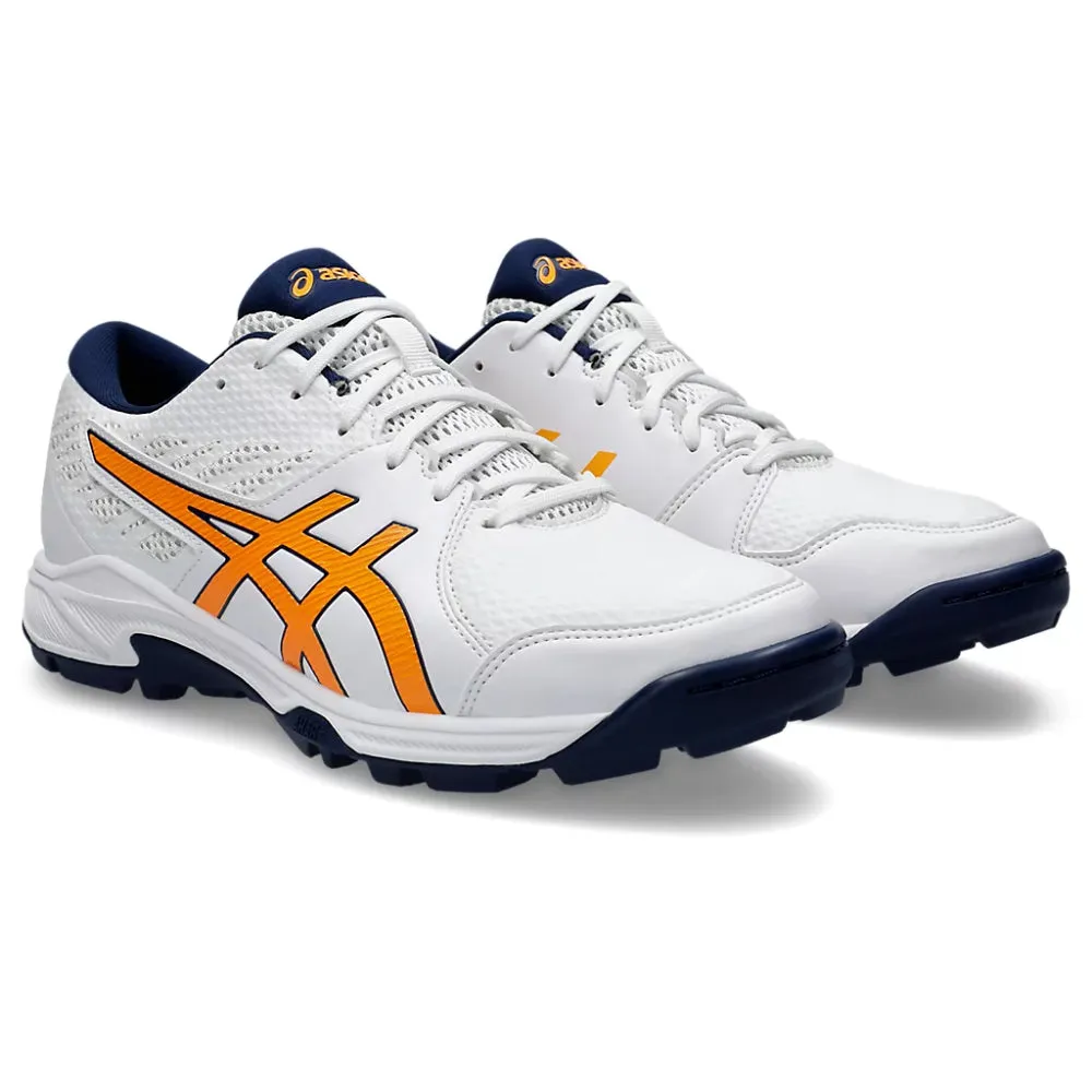 ASICS Men's Gel-Peake 2 Cricket Shoe (White/Stadium Orange)