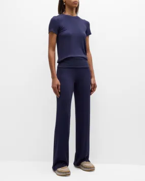 ATM Modal Rib Straight Leg Pant