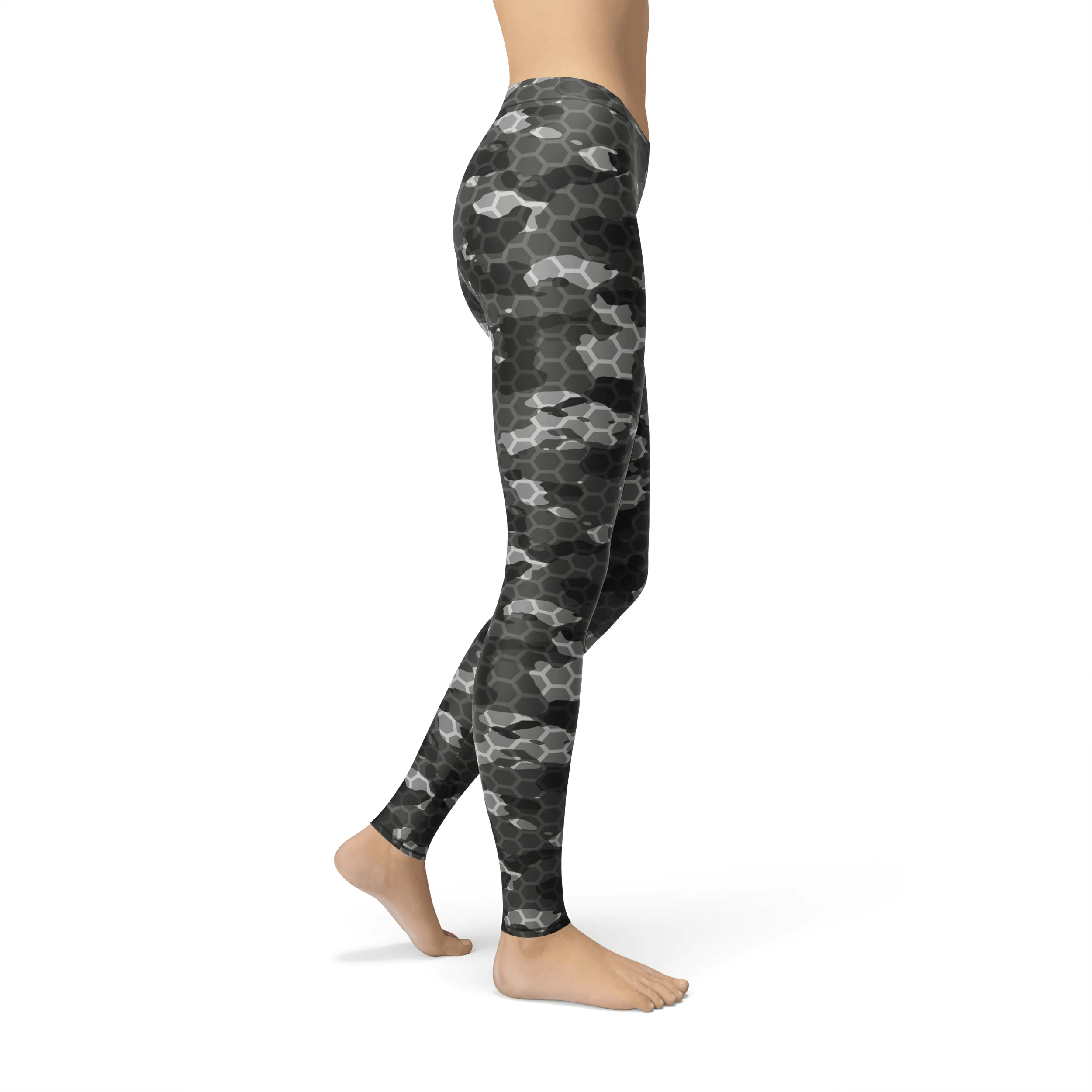 Avery Black Hex Camo Leggings