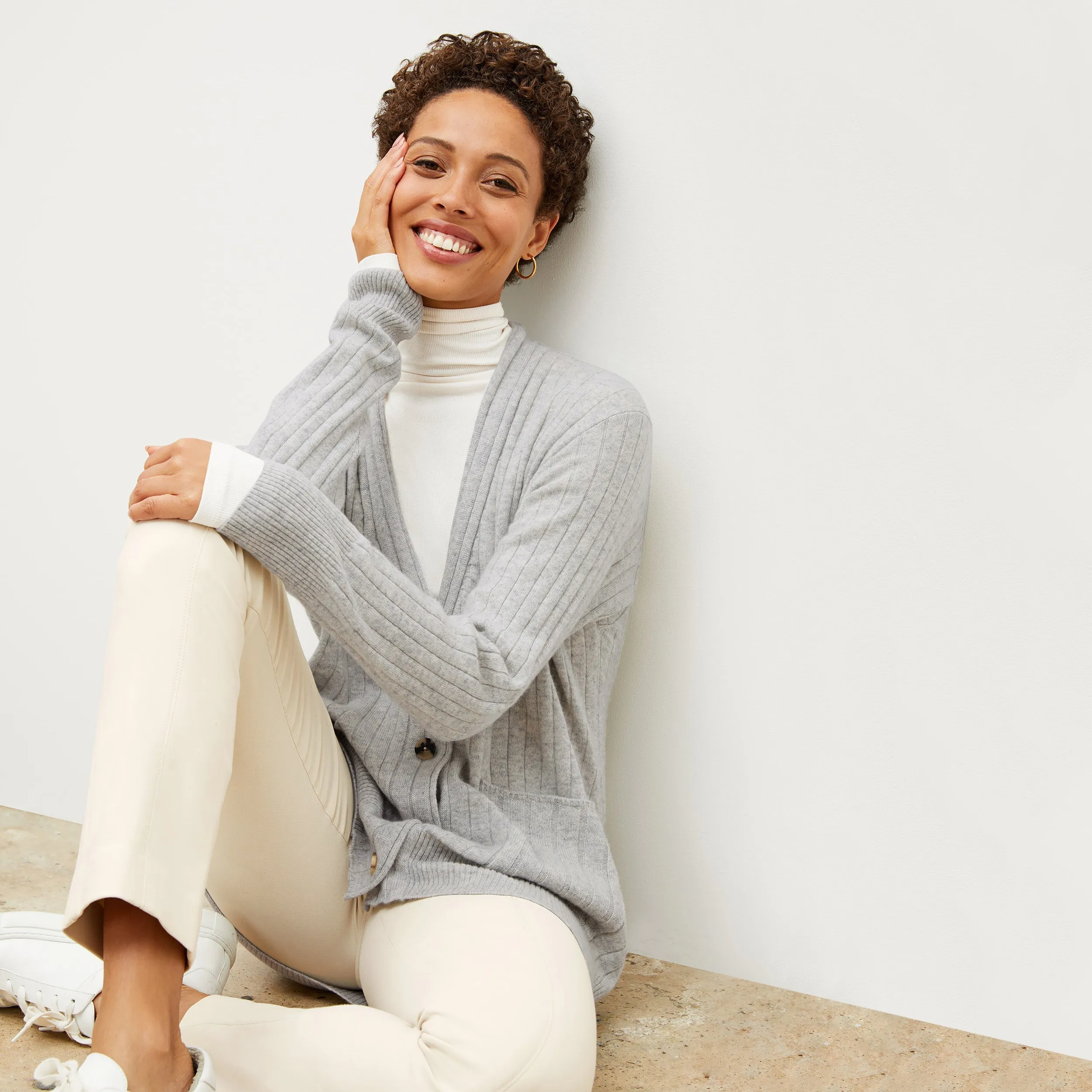 Axam Turtleneck - Organic Ribbed Pima Cotton :: Ivory