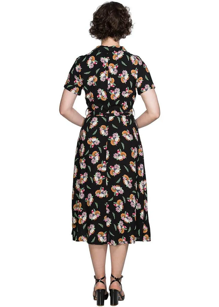 Banned Fruit Days 40's Dress Black