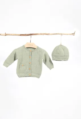 Barnaby Baby Cardigan and Hat 4ply Pattern