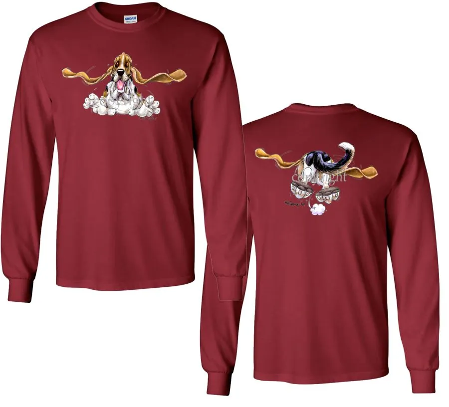 Basset Hound - Coming and Going - Long Sleeve T-Shirt (Double Sided)