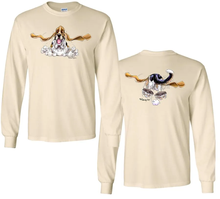 Basset Hound - Coming and Going - Long Sleeve T-Shirt (Double Sided)