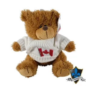 Bear With White Canada Flag Sweater.