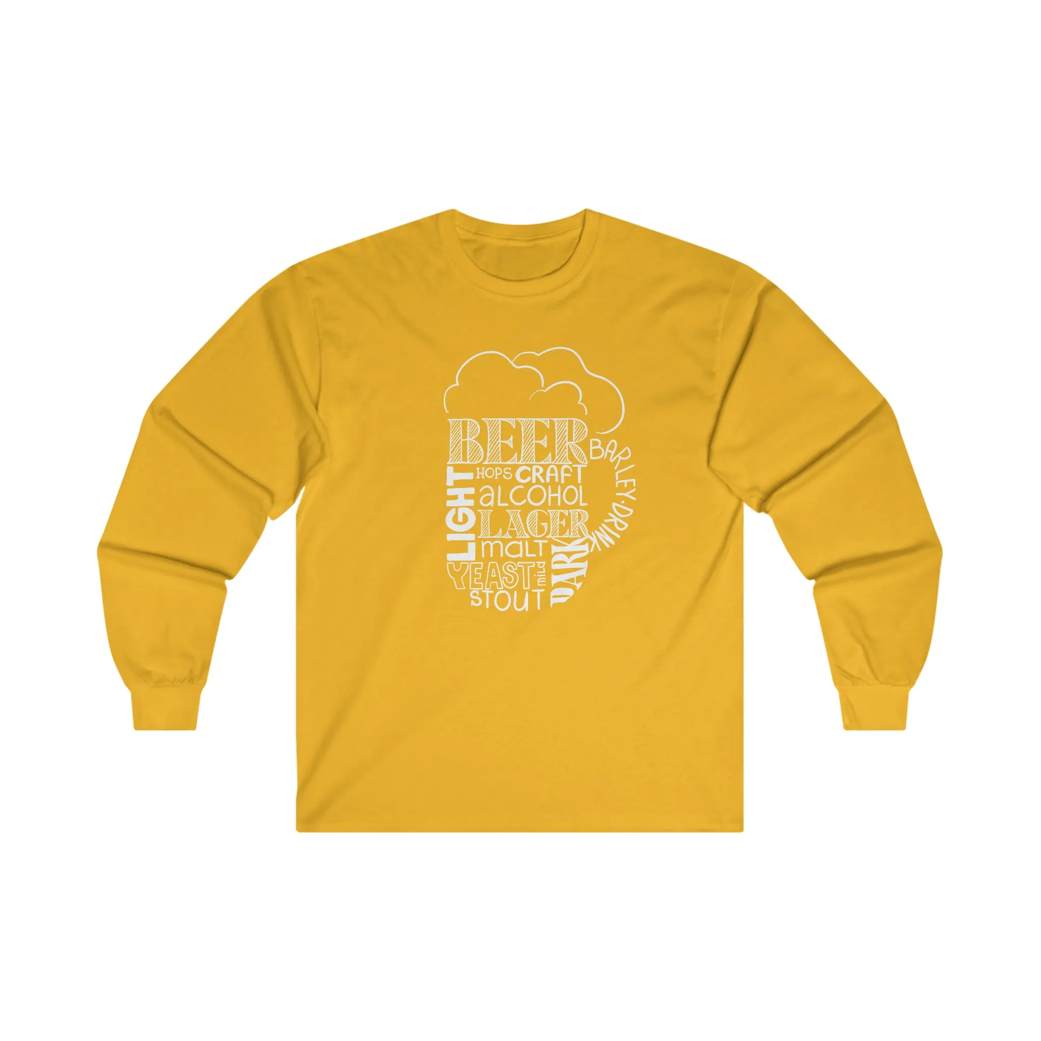 Beer Mug Of Words Long Sleeve Tee