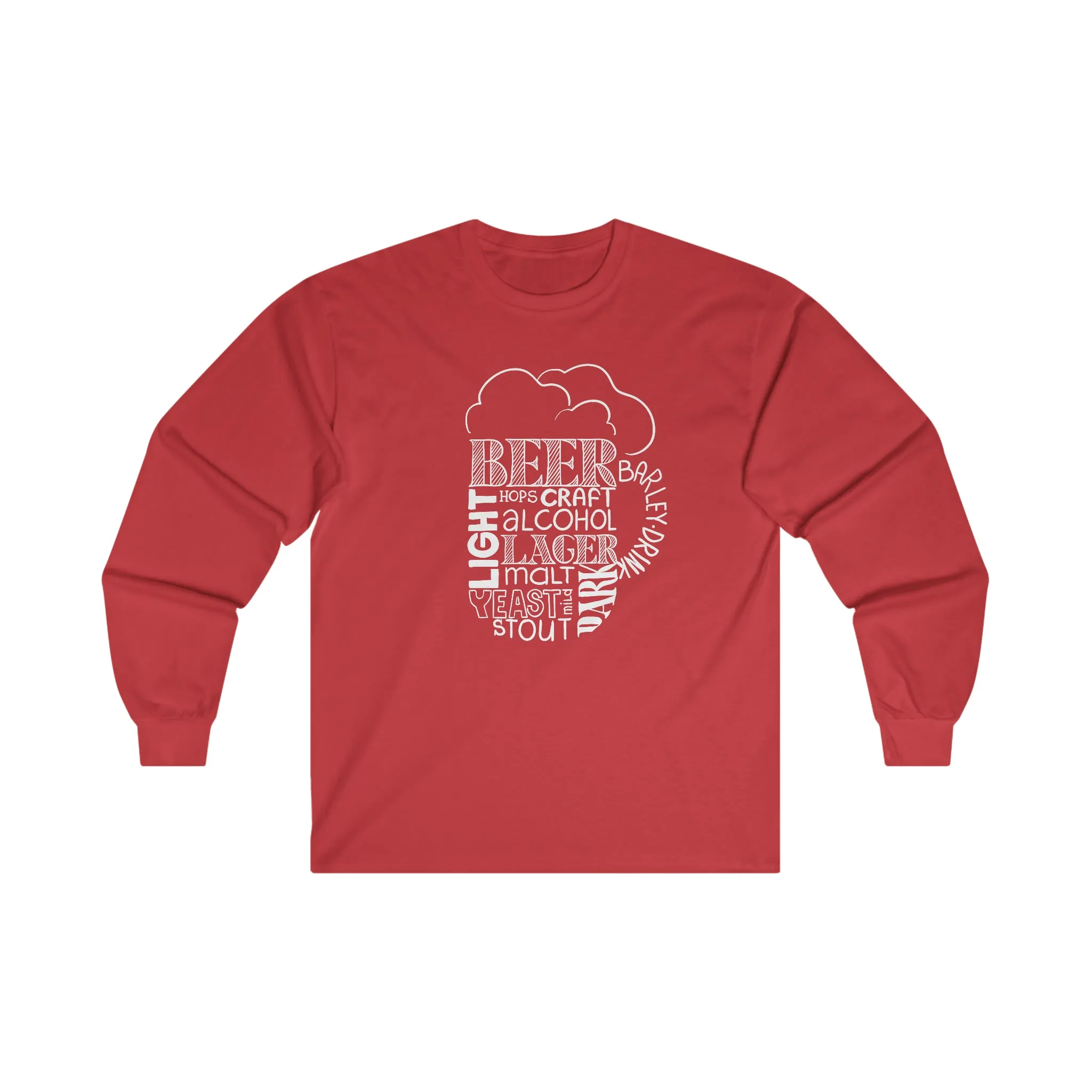 Beer Mug Of Words Long Sleeve Tee