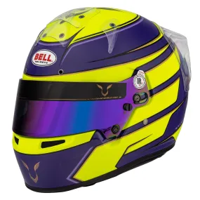 Bell KC7-CMR Kart Helmet Lewis Hamilton Yellow/Purple With Free HP Helmet Bag