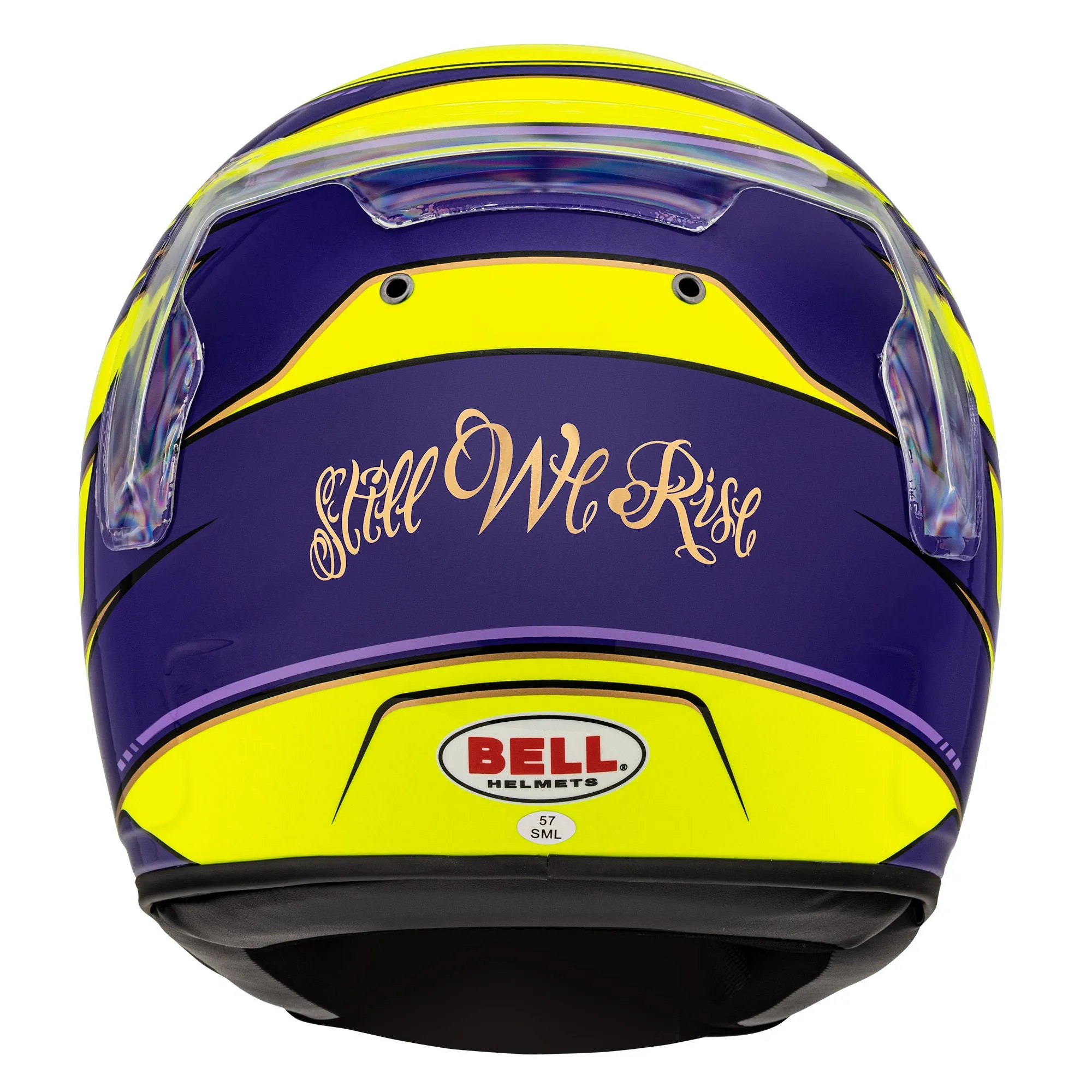 Bell KC7-CMR Kart Helmet Lewis Hamilton Yellow/Purple With Free HP Helmet Bag