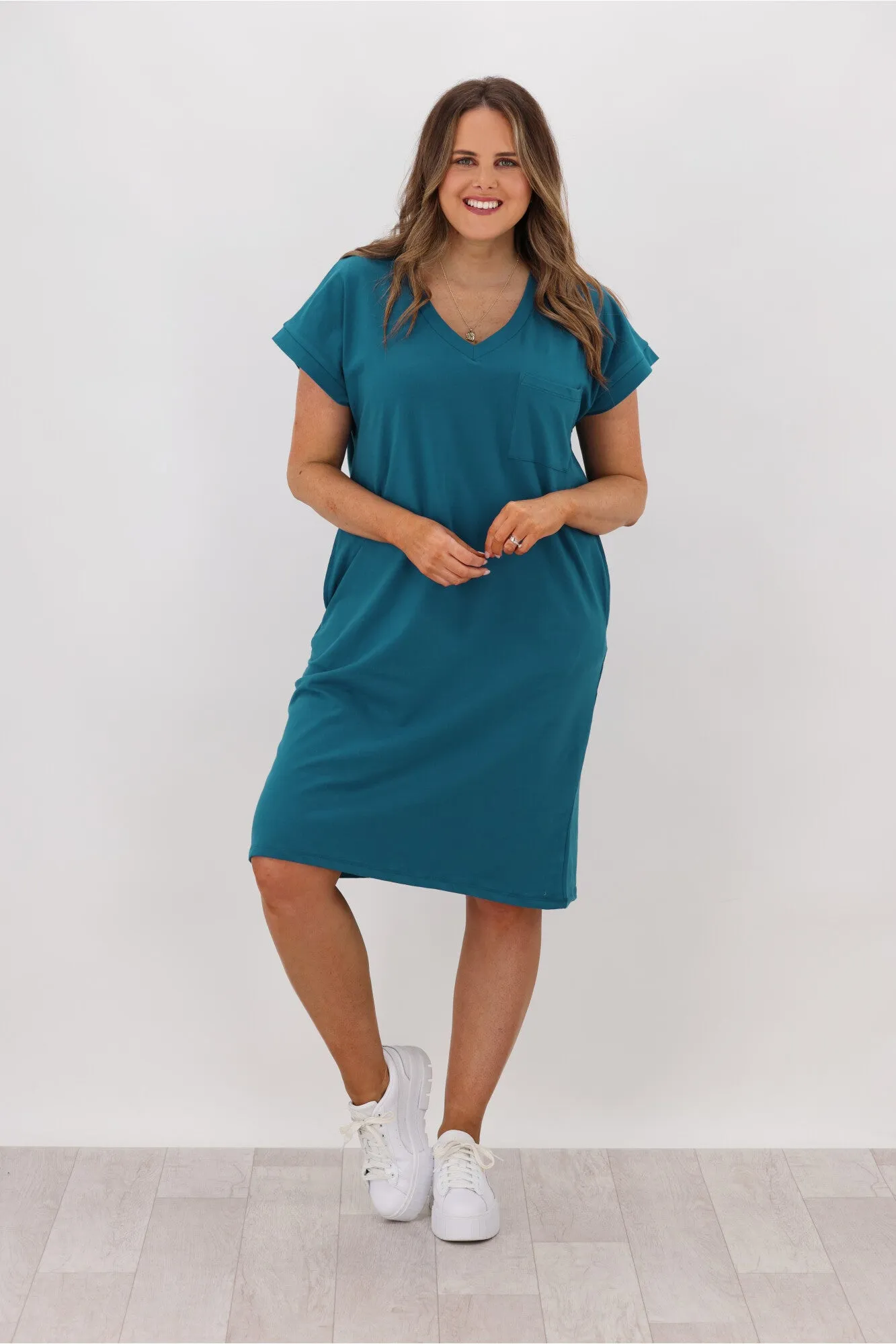 Betty Basics Zena T-Shirt Dress Persian Blue