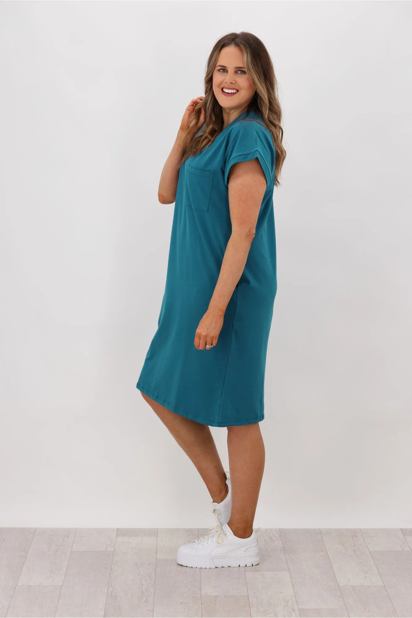 Betty Basics Zena T-Shirt Dress Persian Blue