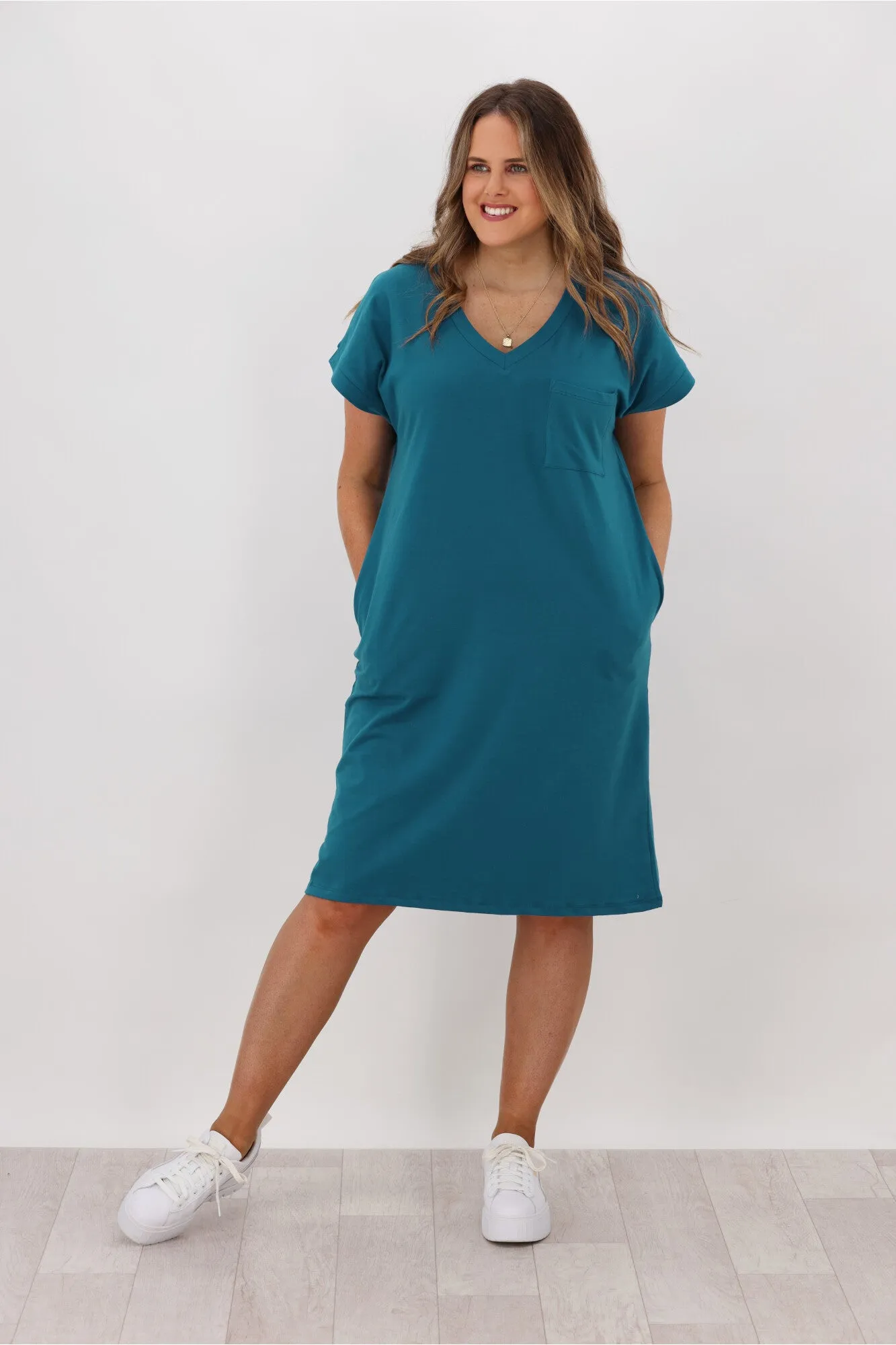 Betty Basics Zena T-Shirt Dress Persian Blue