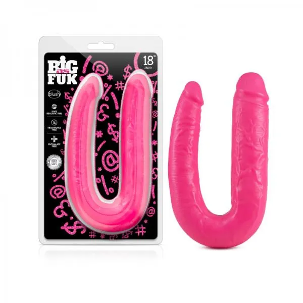 Big As Fuk 18 Inches Double Head Cock Pink