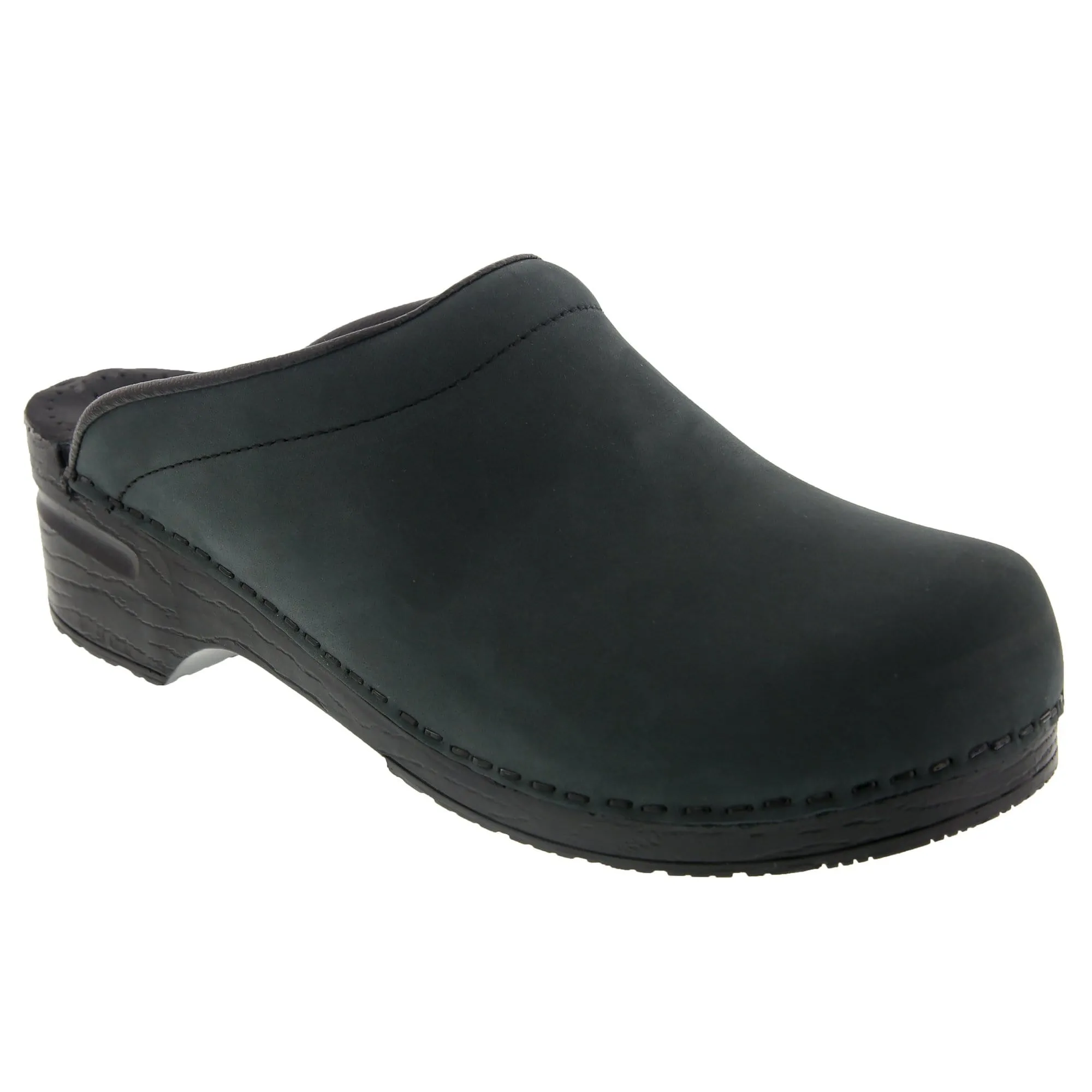 BJORK Men's SAM OPEN BACK Oiled Leather Clogs