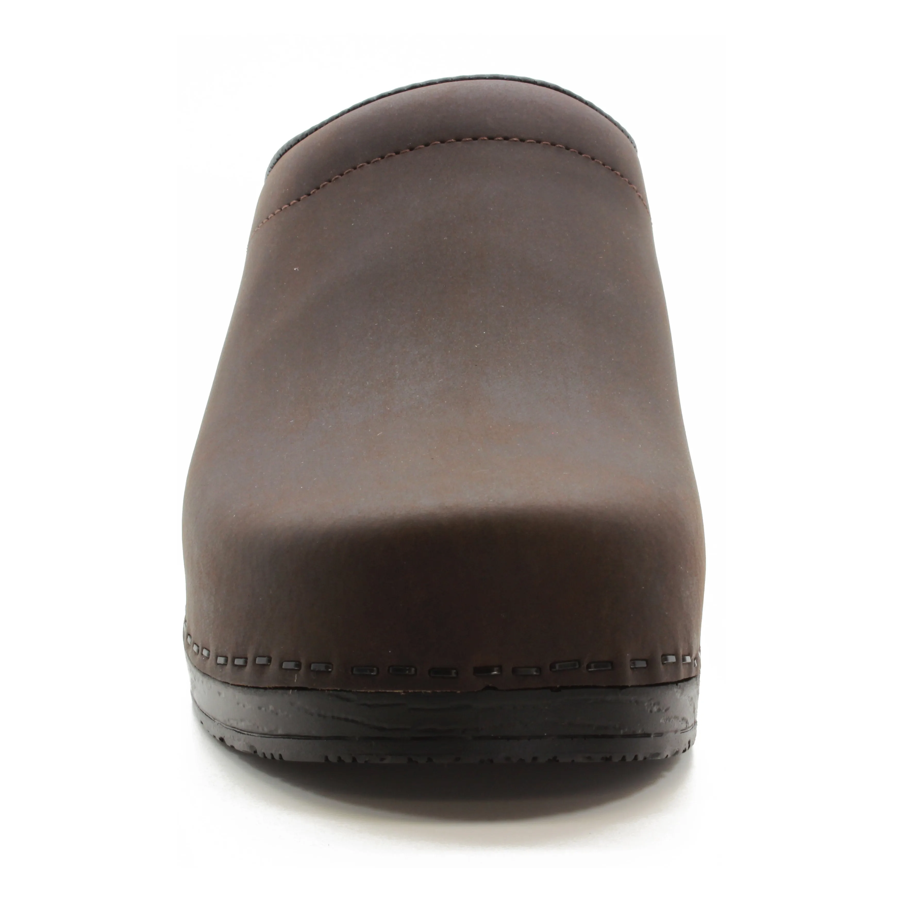 BJORK Men's SAM OPEN BACK Oiled Leather Clogs