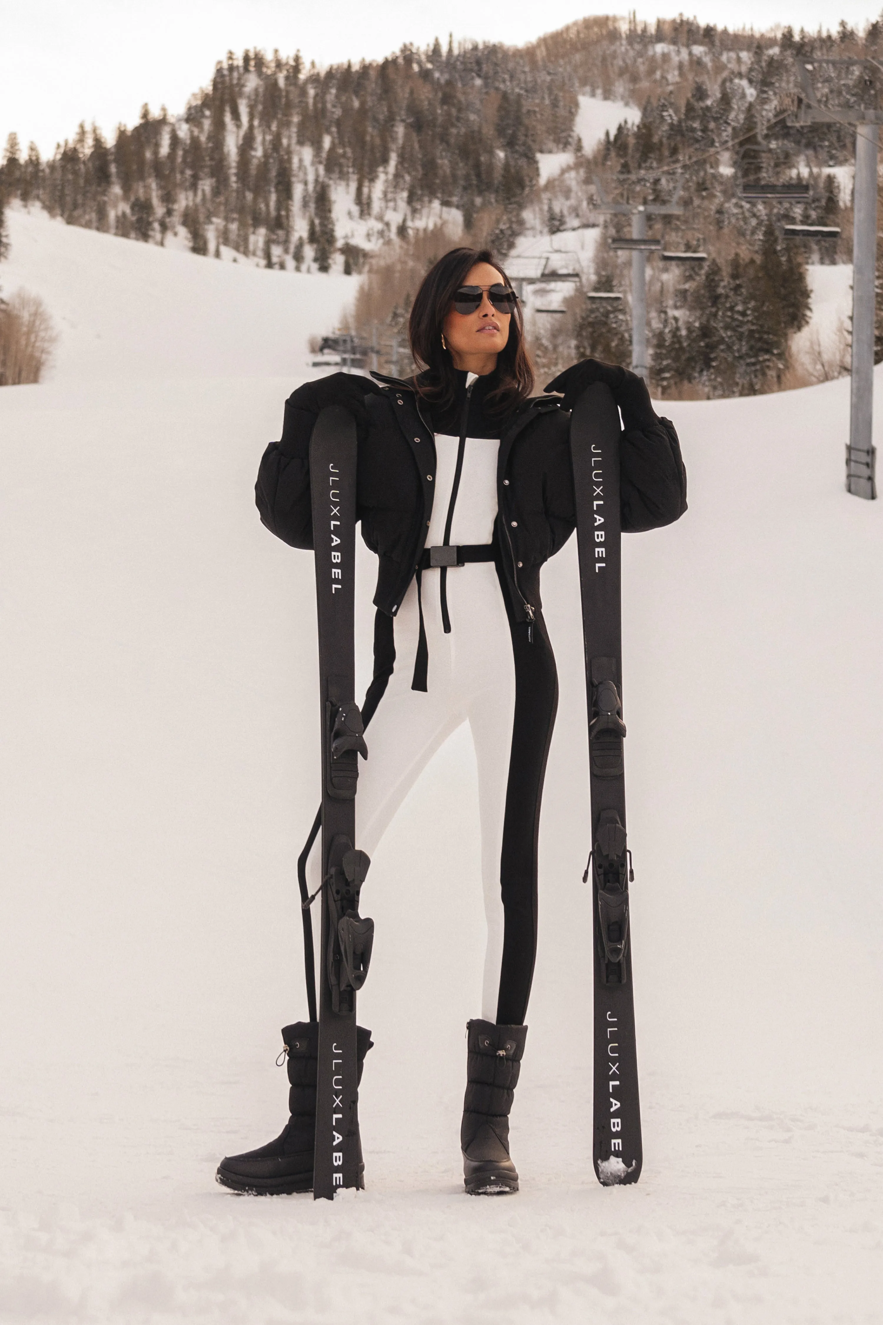 Black Arctic Rush Ski Suit