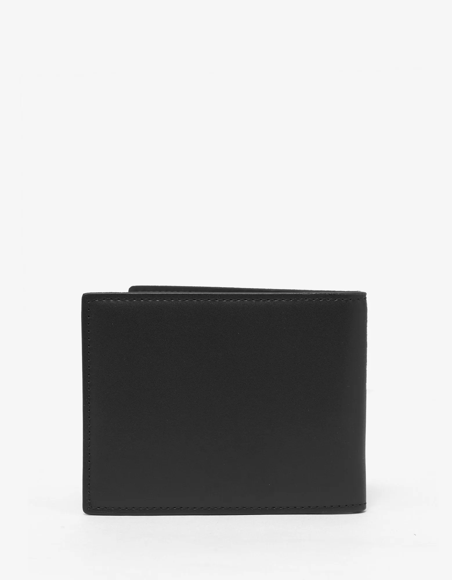 Black Leather VLTN Billfold Wallet