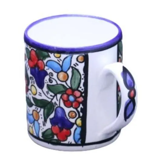 Bluenoemi Armenian Ceramic Israel Gifts Flowers Mug