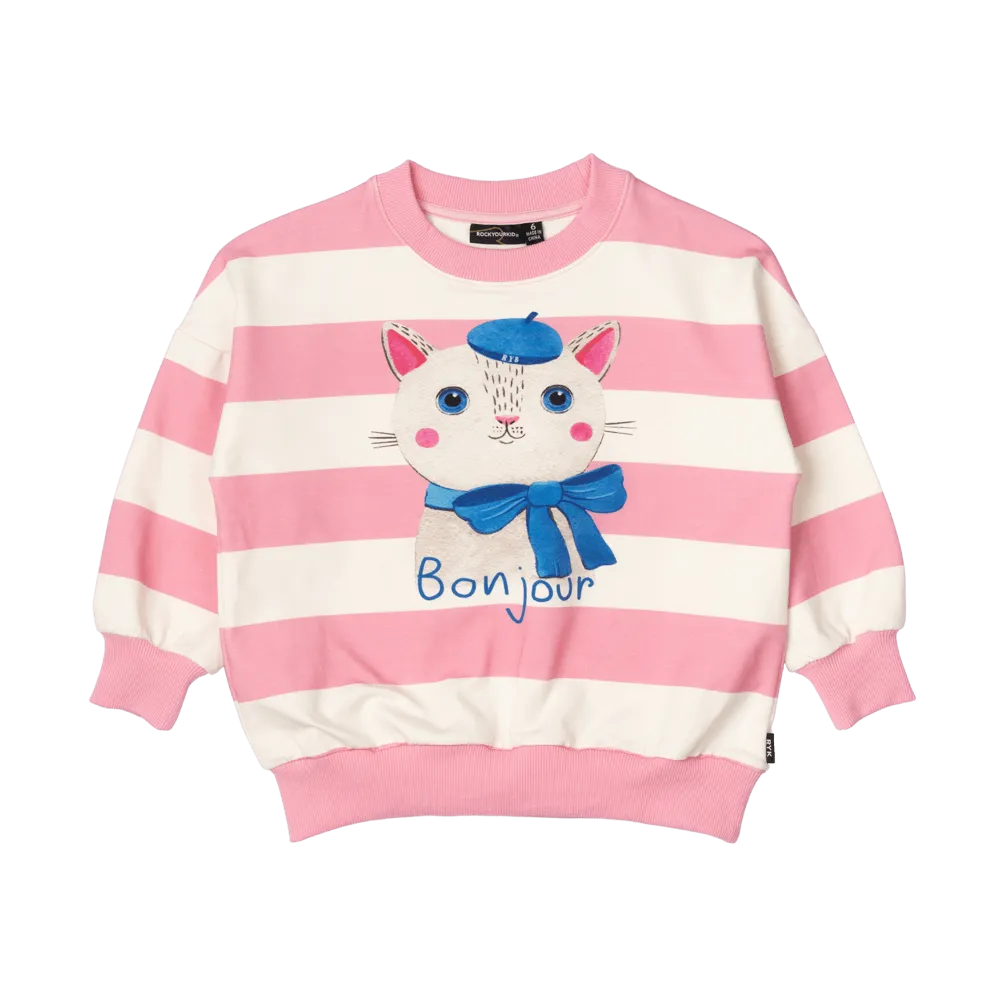 BONJOUR KITTEN SWEATSHIRT